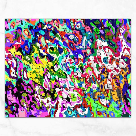 Colorful paint texture                                                    Jigsaw Puzzle (Rectangular) from ArtsNow.com Front