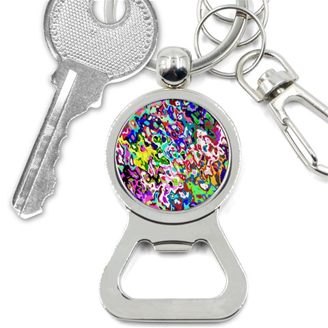 Colorful paint texture                                                    Bottle Opener Key Chain from ArtsNow.com Front