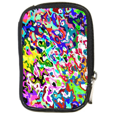 Colorful paint texture                                                    Compact Camera Leather Case from ArtsNow.com Front