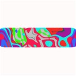 Colorful distorted shapes on a grey background                                                    Large Bar Mat