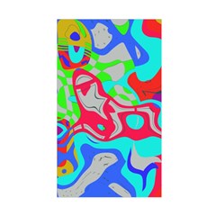 Colorful distorted shapes on a grey background                                                      Duvet Cover (Single Size) from ArtsNow.com Back