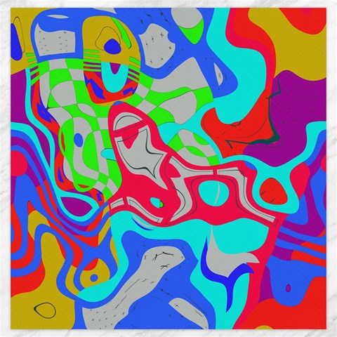 Colorful distorted shapes on a grey background                                                     Canvas 20  x 20  from ArtsNow.com 19 x19.27  Canvas - 1