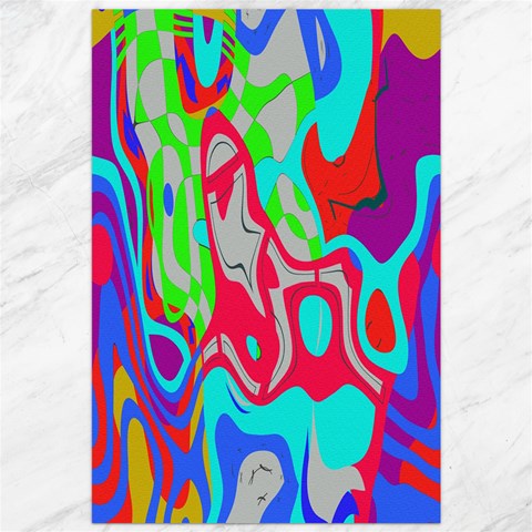 Colorful distorted shapes on a grey background                                                     Canvas 20  x 30  from ArtsNow.com 19.62 x28.9  Canvas - 1