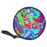 Colorful distorted shapes on a grey background                                                     Classic 20-CD Wallet