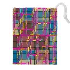 Colorful shapes texture                                               Drawstring Pouch (5XL) from ArtsNow.com Front