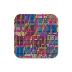 Colorful shapes texture                                                   Rubber Square Coaster (4 pack