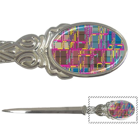 Colorful shapes texture                                                   Letter Opener from ArtsNow.com Front