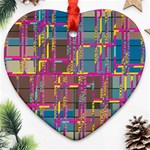 Colorful shapes texture                                                   Ornament (Heart)