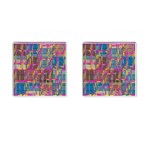 Colorful shapes texture                                                   Cufflinks (Square)