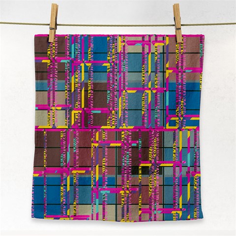 Colorful shapes texture                                                   Face Towel from ArtsNow.com Front