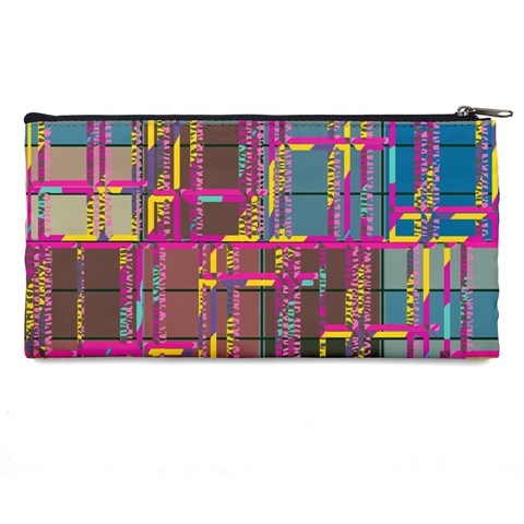 Colorful shapes texture                                                  Pencil Case from ArtsNow.com Back