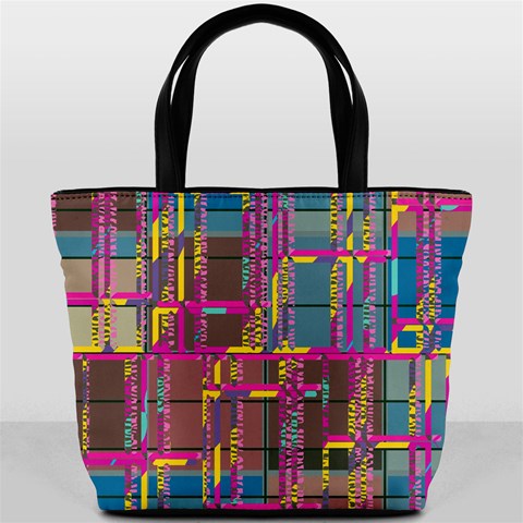 Colorful shapes texture                                                   Bucket Bag from ArtsNow.com Back