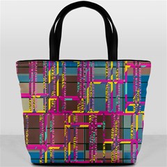 Colorful shapes texture                                                   Bucket Bag from ArtsNow.com Back