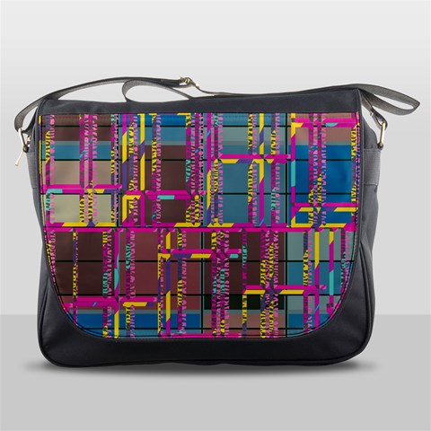 Colorful shapes texture                                                   Messenger Bag from ArtsNow.com Front