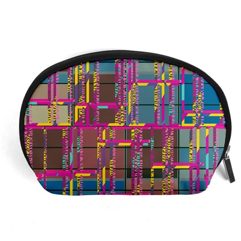Colorful shapes texture                                                   Accessory Pouch from ArtsNow.com Front