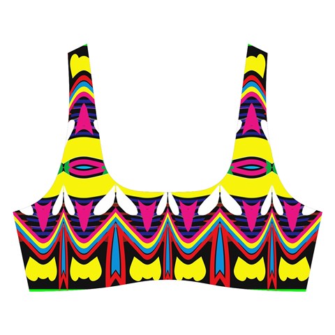 Colorful shapes                                                  Cross Back Hipster Bikini Set from ArtsNow.com Front