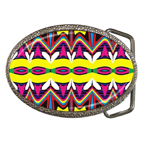 Colorful shapes                                                   Belt Buckle from ArtsNow.com Front