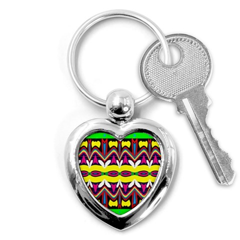 Colorful shapes                                                   Key Chain (Heart) from ArtsNow.com Front