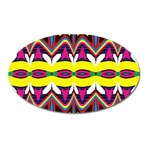 Colorful shapes                                                   Magnet (Oval) from ArtsNow.com Front