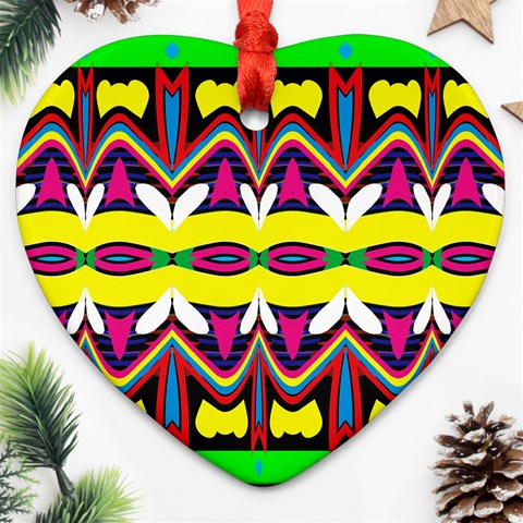 Colorful shapes                                                   Ornament (Heart) from ArtsNow.com Front