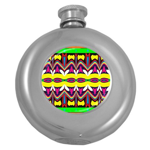 Colorful shapes                                                   Hip Flask (5 oz) from ArtsNow.com Front