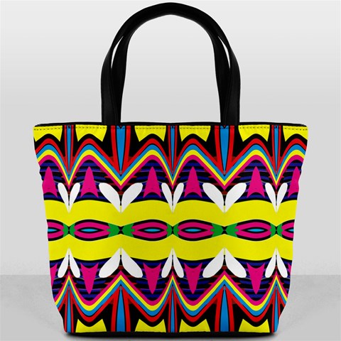 Colorful shapes                                                   Bucket Bag from ArtsNow.com Front