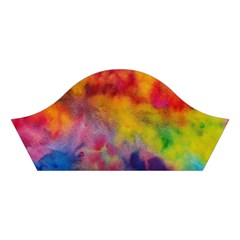 Colorful watercolors texture                                                    Cotton Crop Top from ArtsNow.com Left Sleeve