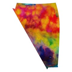Colorful watercolors texture                                                   Midi Wrap Pencil Skirt from ArtsNow.com Front Left