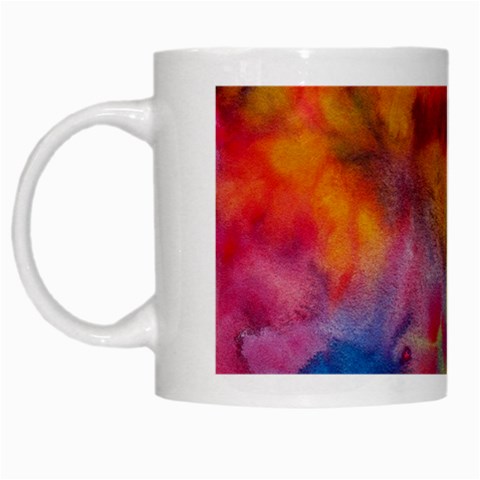 Colorful watercolors texture                                                    White Mug from ArtsNow.com Left