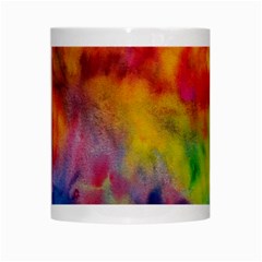 Colorful watercolors texture                                                    White Mug from ArtsNow.com Center
