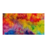 Colorful watercolors texture                                                   Satin Wrap