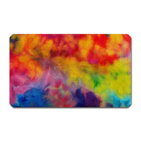 Colorful watercolors texture                                                    Magnet (Rectangular) from ArtsNow.com Front