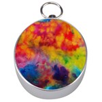 Colorful watercolors texture                                                    Silver Compass