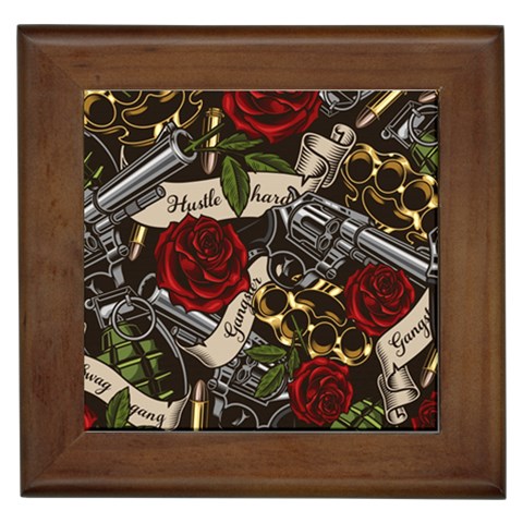Seamless Vector Pattern Framed Tile from ArtsNow.com Front