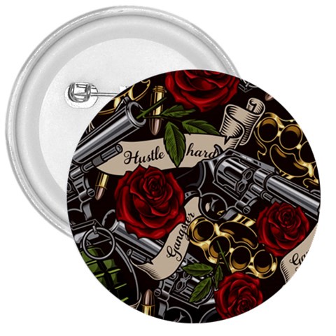 Seamless Vector Pattern 3  Buttons from ArtsNow.com Front