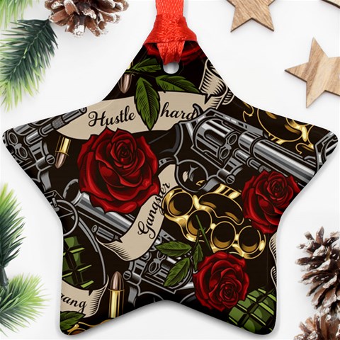 Seamless Vector Pattern Ornament (Star) from ArtsNow.com Front