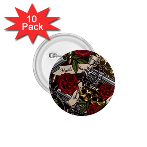 Seamless Vector Pattern 1.75  Buttons (10 pack) from ArtsNow.com Front