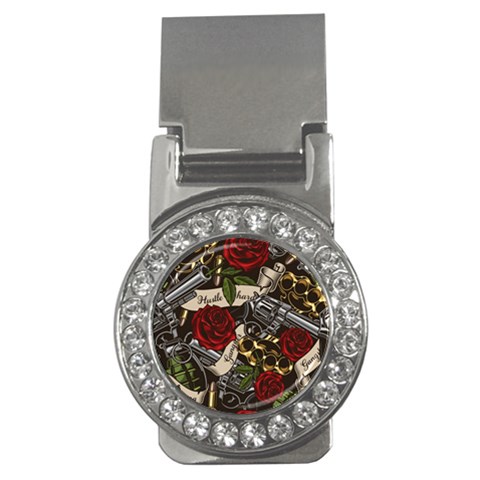 Seamless Vector Pattern Money Clips (CZ)  from ArtsNow.com Front