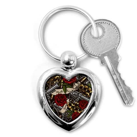 Seamless Vector Pattern Key Chain (Heart) from ArtsNow.com Front