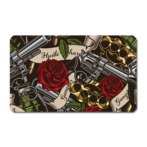Seamless Vector Pattern Magnet (Rectangular) from ArtsNow.com Front