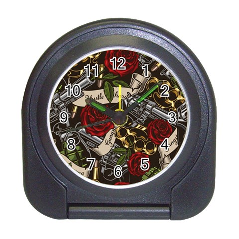 Seamless Vector Pattern Travel Alarm Clock from ArtsNow.com Front