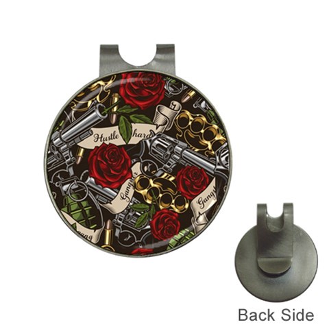Seamless Vector Pattern Hat Clips with Golf Markers from ArtsNow.com Front