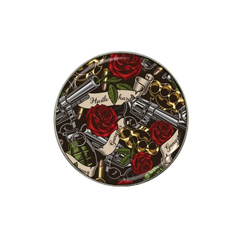 Seamless Vector Pattern Hat Clip Ball Marker from ArtsNow.com Front