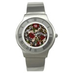 Seamless Vector Pattern Stainless Steel Watch