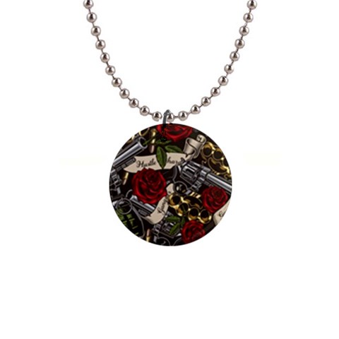 Seamless Vector Pattern 1  Button Necklace from ArtsNow.com Front