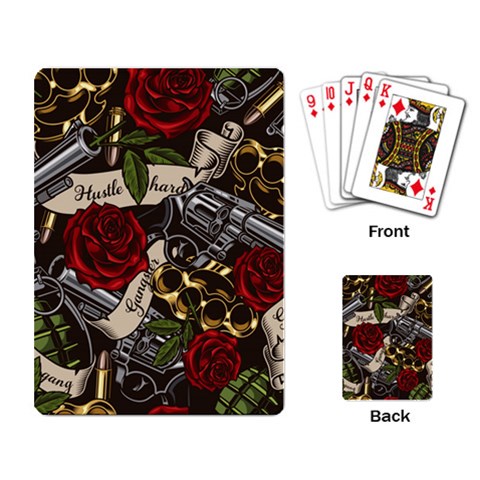 Seamless Vector Pattern Playing Cards Single Design (Rectangle) from ArtsNow.com Back