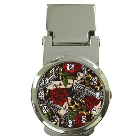 Seamless Vector Pattern Money Clip Watches from ArtsNow.com Front