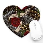Seamless Vector Pattern Heart Mousepads