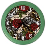 Seamless Vector Pattern Color Wall Clock