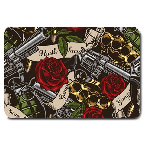 Seamless Vector Pattern Large Doormat  from ArtsNow.com 30 x20  Door Mat